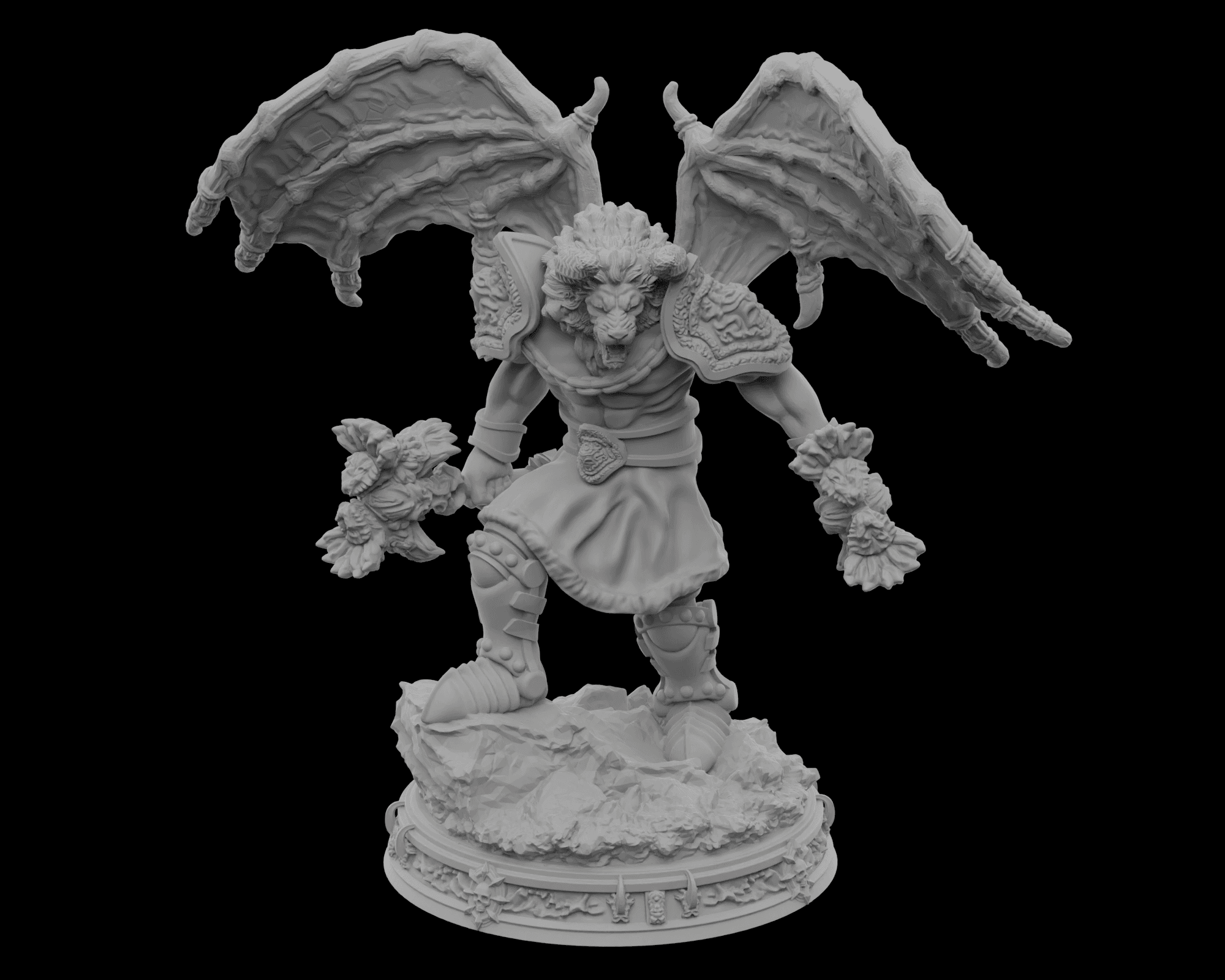 Manticore Demon Boss – Humanoid Form - V2 - by STF_CSC