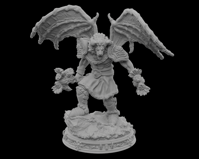 Manticore Demon Boss – Humanoid Form - V2 - by STF_CSC
