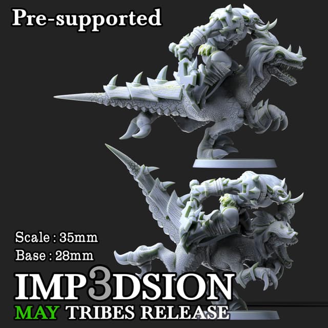 Trolls Raptor riders 2 pack miniatures