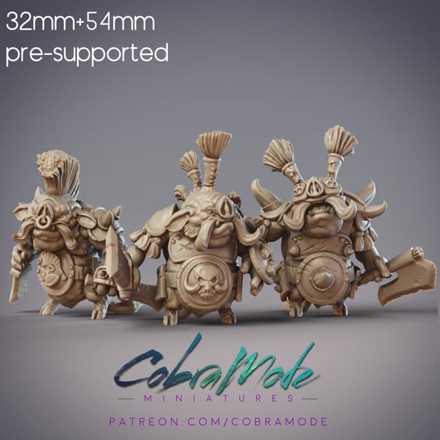 Goksagu Boar Berserkers 3 Pack (Pre-Supported)
