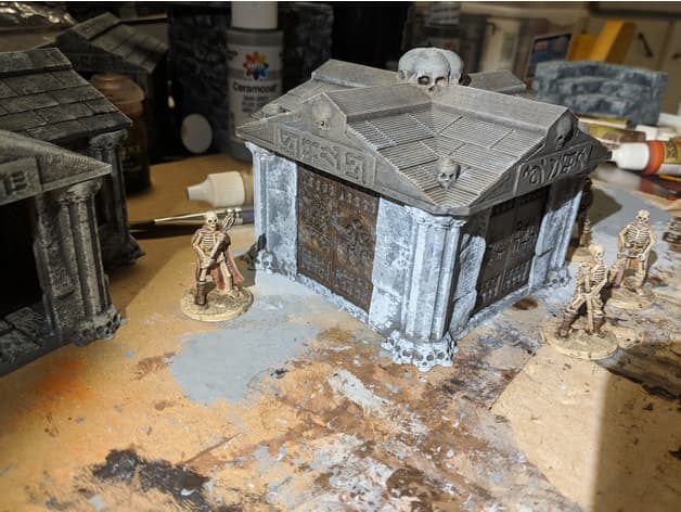 Fantasy Wargame Terrain - Necromancer Mausoleum/Crypt