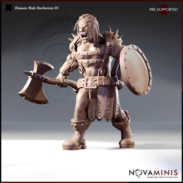 Human Male Barbarian 01