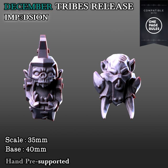 Orkuz / Orks Heads x2