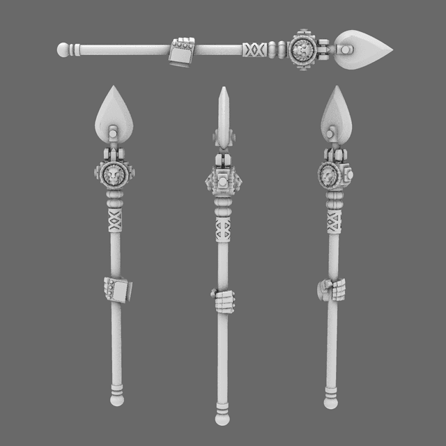 Lion Spirit Knights War Spear LEFT