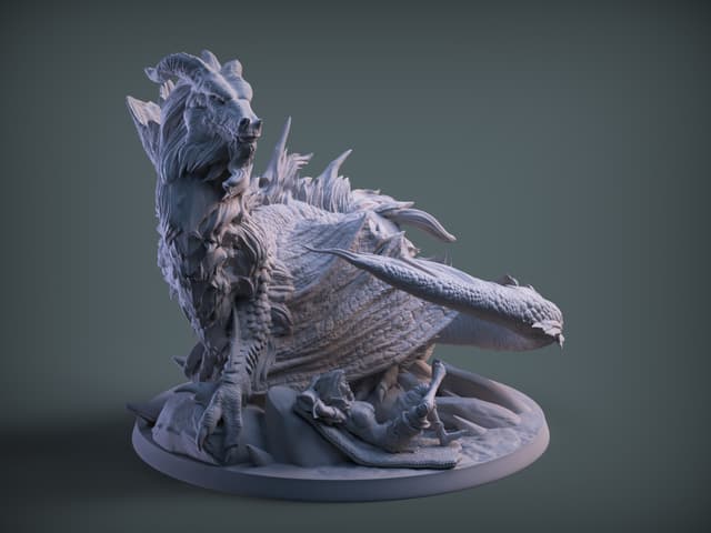 Elder dragon and rider