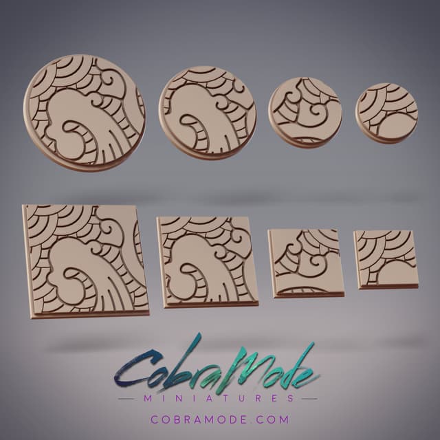 Cloud Inlay Base Pack (8pcs) - Round and Square Versions