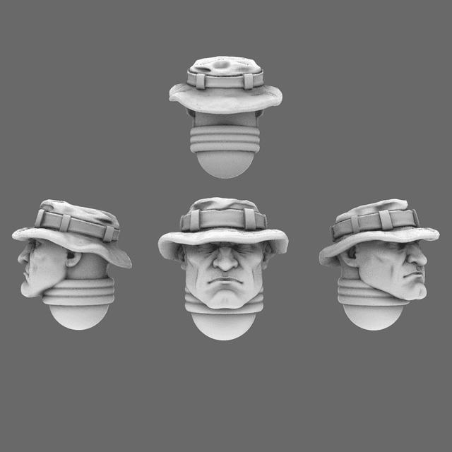 Space Knights Exposed Boonie Hat Heads