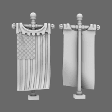 Patriotic Knights Old Glory Back Banner