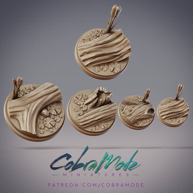 Swamp Logs Base Pack (4pcs)