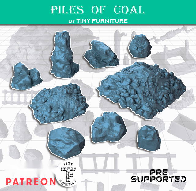 Piles of coal