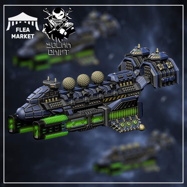 Solar Alliance Battleship (Flesh and Metal - Solar Drift)