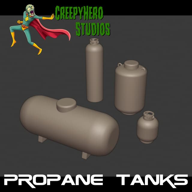 Gaslands Propane Tank Set