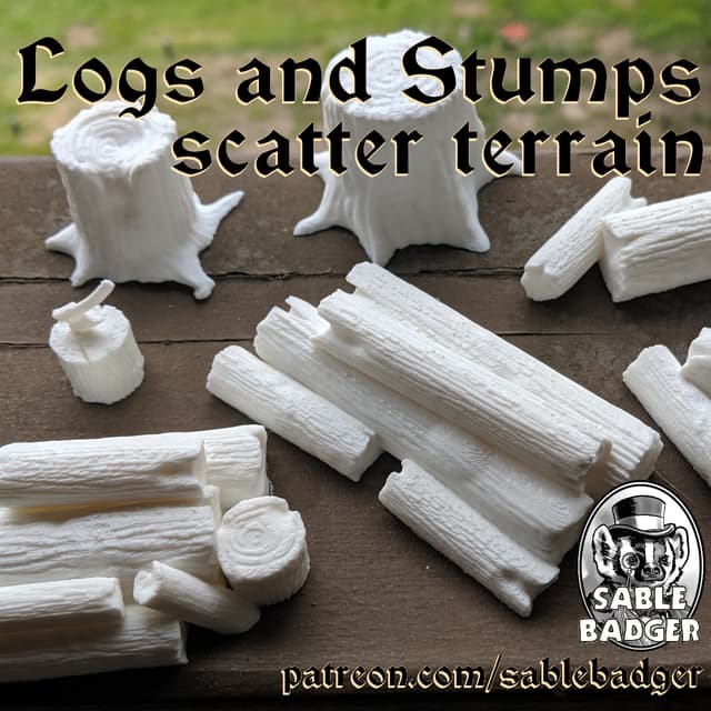 Logs and Stumps Scatter Terrain