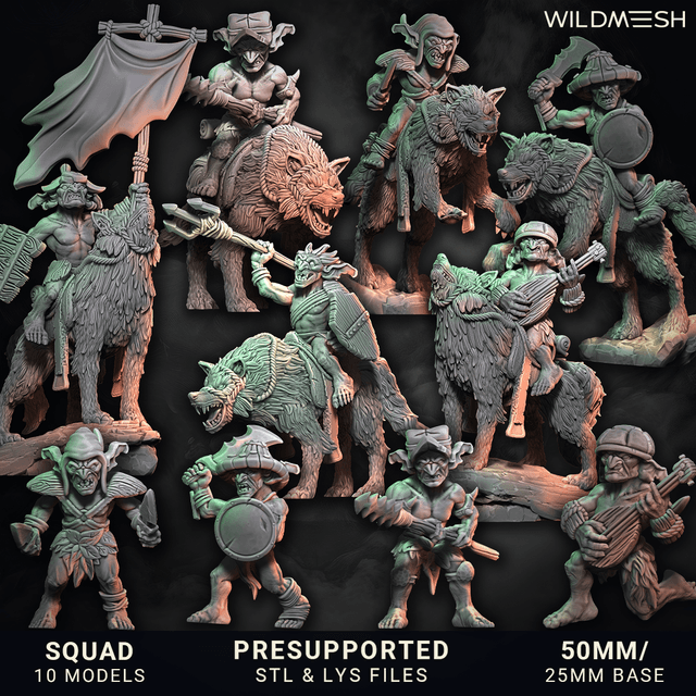 Fantasy - Goblin Wolf Riders