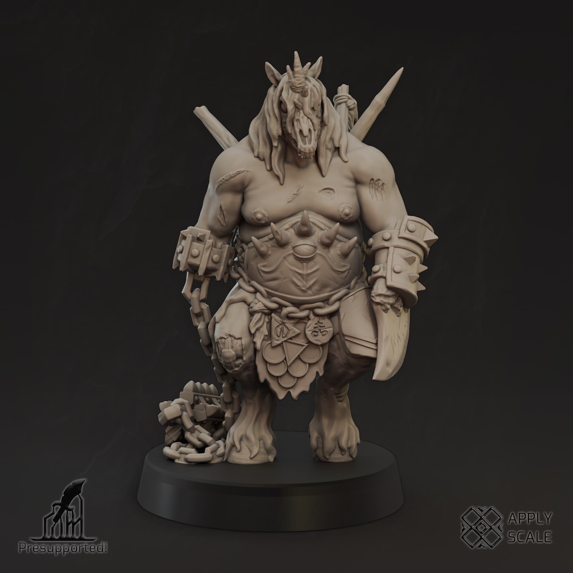 Cursed Demon Warrior Fiend 4 (heretics, wargaming, dnd, tabletop, trooper)