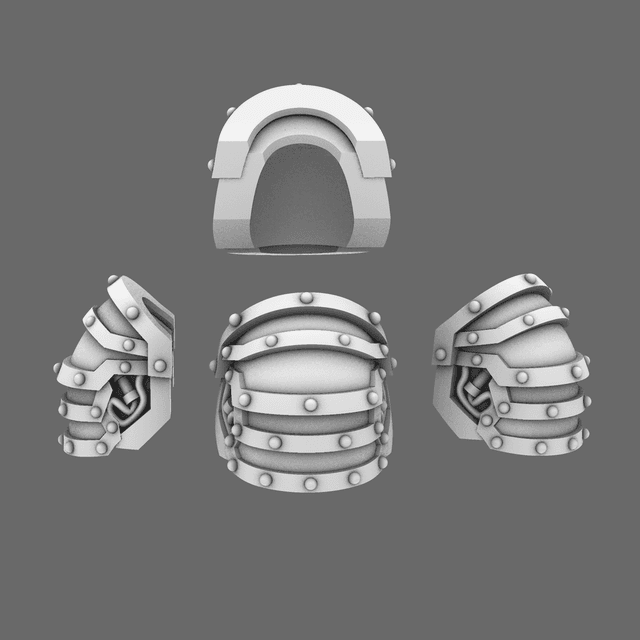 Space Knights V1 Exterminator Shoulder Pads Type A