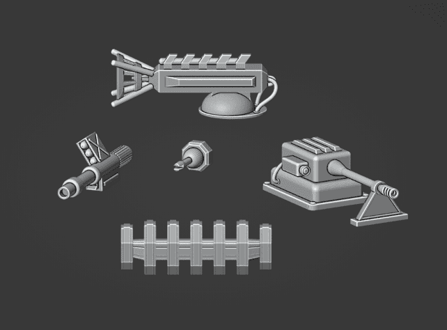 Gaslands 20mm Scale Highway Patrol Weapon Set