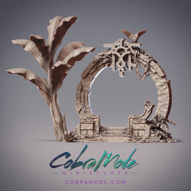 Mysterious, Ancient Portal - Realm Gate Scatter Terrain (Pre-supported)