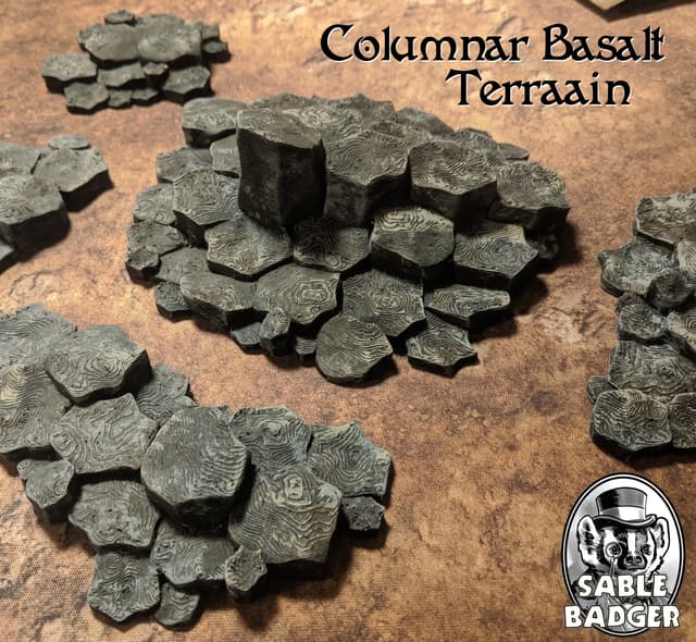 Columnar Basalt wargaming Terrain