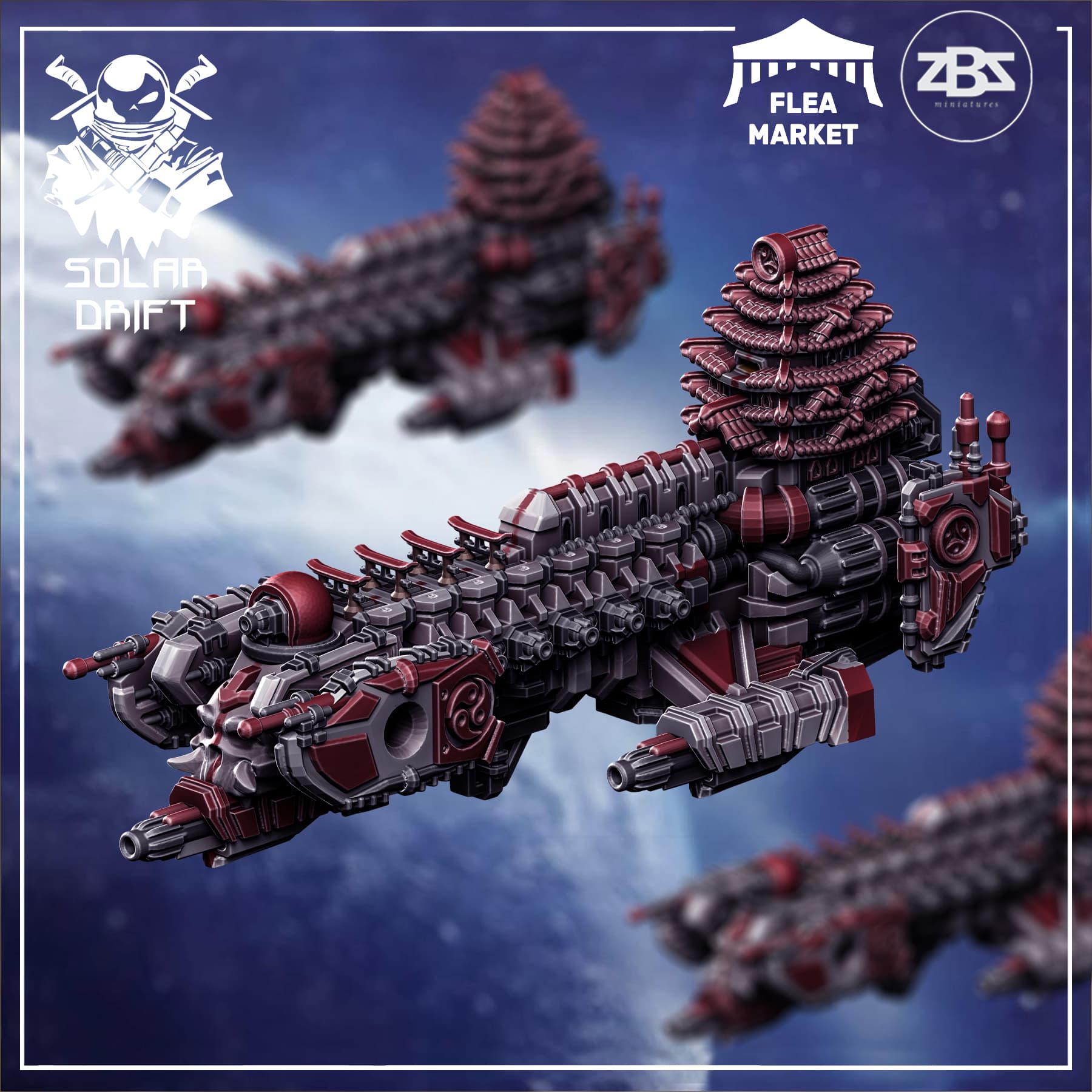 Manzu Ama Battlecruiser (Solar Drift)