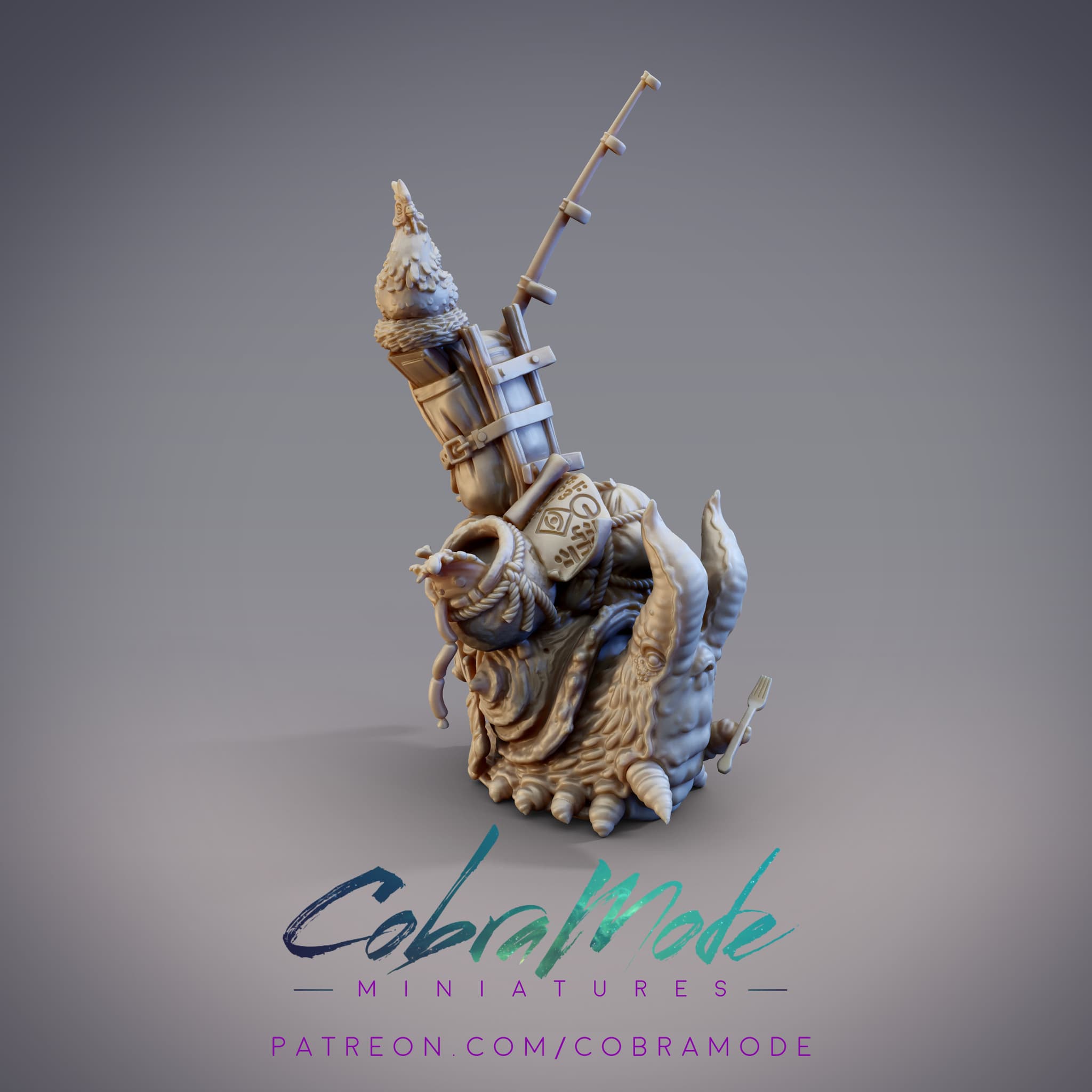 Giant Pack Snail (Pre-Supported)