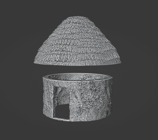 Pulp Era Primitive Mud and Grass Hut
