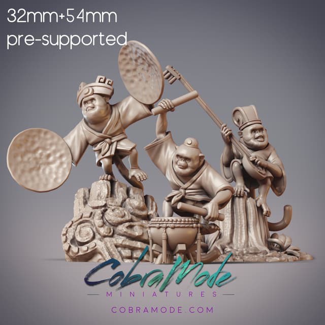 Monkey Band - Triple Threat, Sarugami Bards (Pre-Supported)