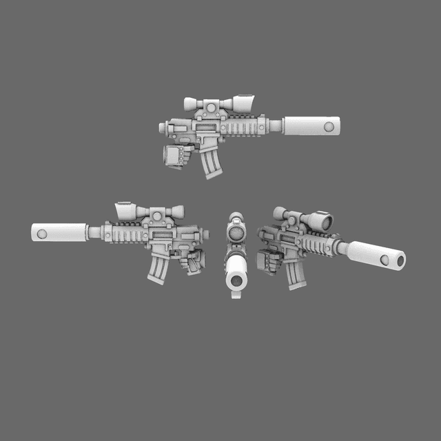 Space Knights AR Style Huntsman Rifle RIGHT