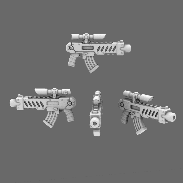 Space Knights Combat Rifles NOHAND