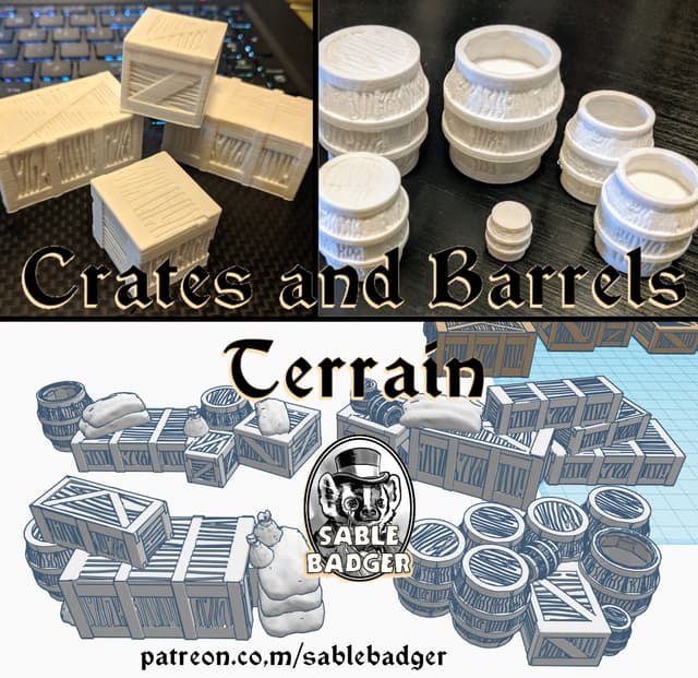 Crates and Barrels Scatter Terrain