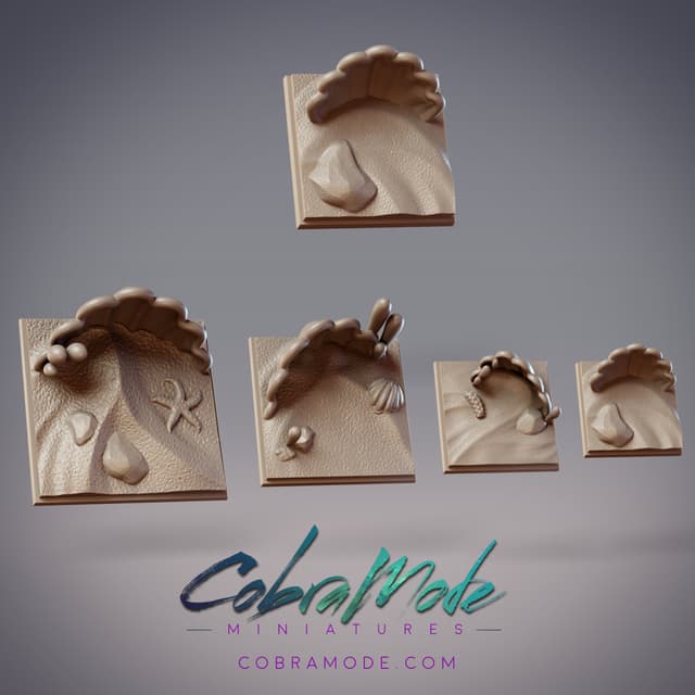 Clamshell Square Base Pack (4pcs)