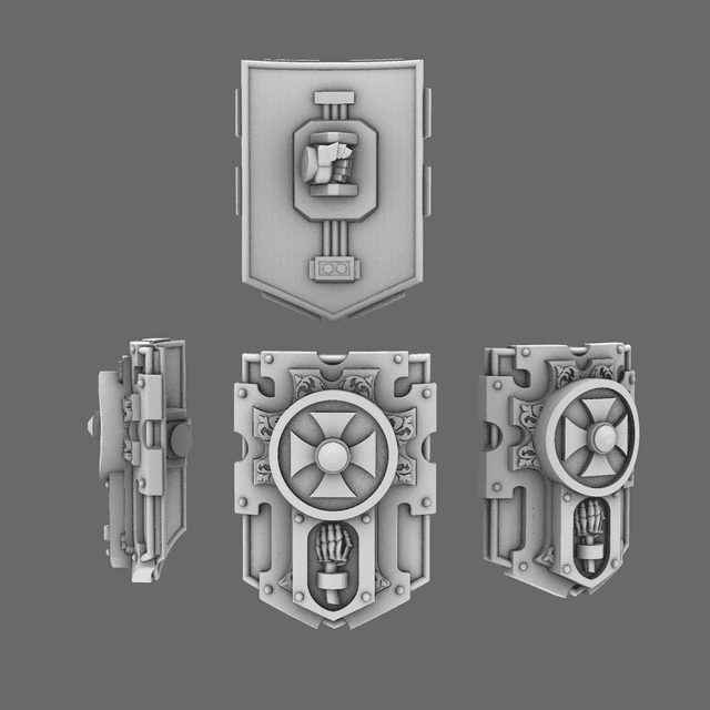 Crusader Knights Relic Shields LEFT