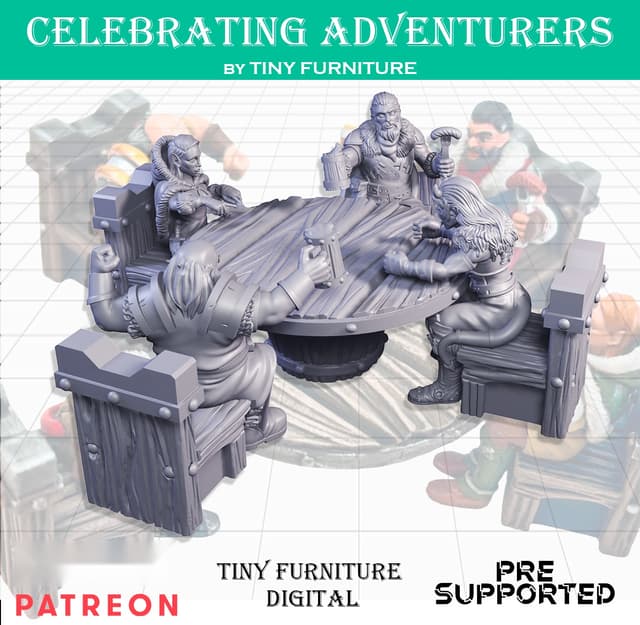 Celebrating adventurers (SITTING FOLKS)