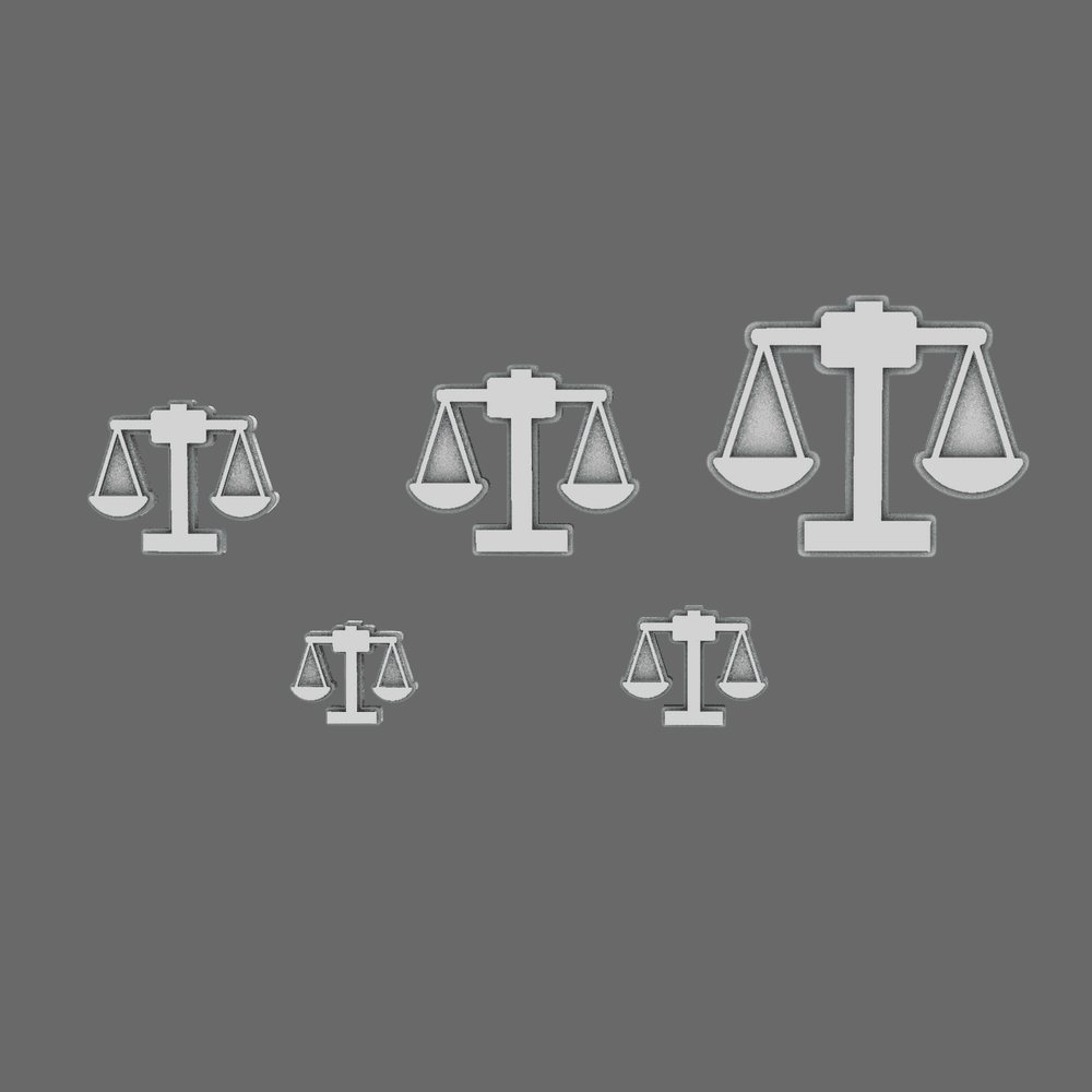 Silent Verdict Flat Symbols