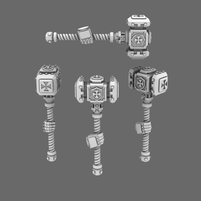 Crusader Knights Energy Hammers RIGHT