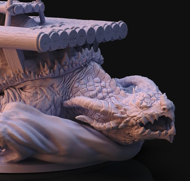 Giant Trutle dragon matriarch with Variation platform