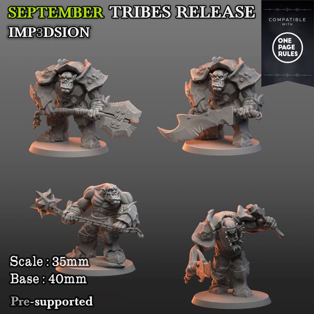Brute orks 4 units plus 1 head