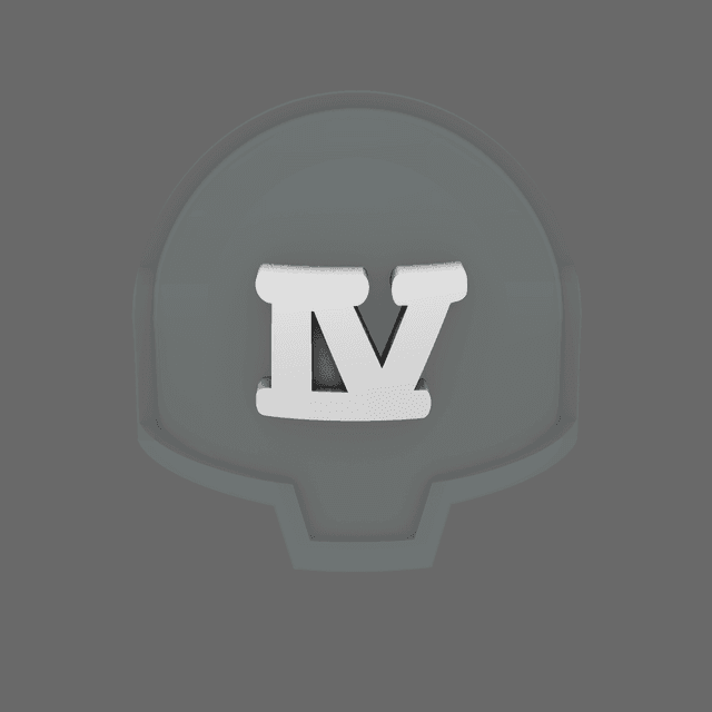 Space Knights DV04 Standard Roman Numeral 04 Shoulder Symbols