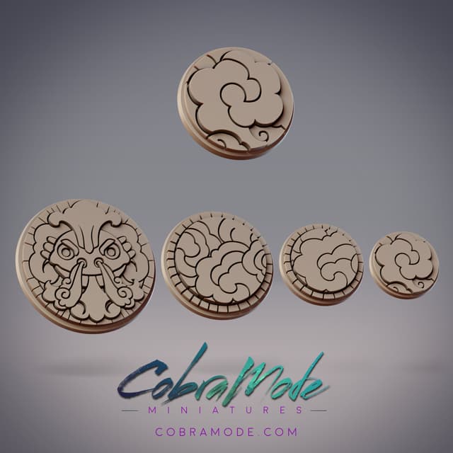 Smoke Ninja Emblem Base Pack (4pcs)