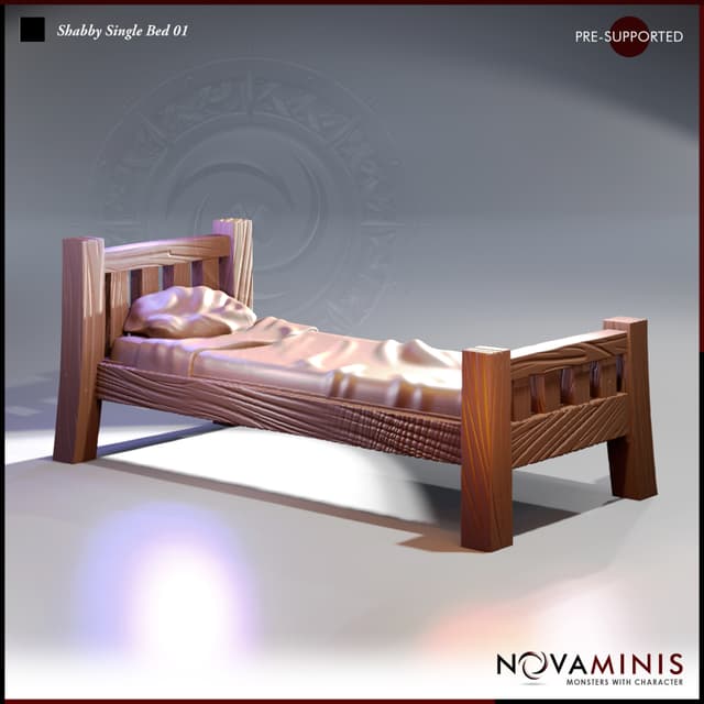 Shabby Single Bed 01