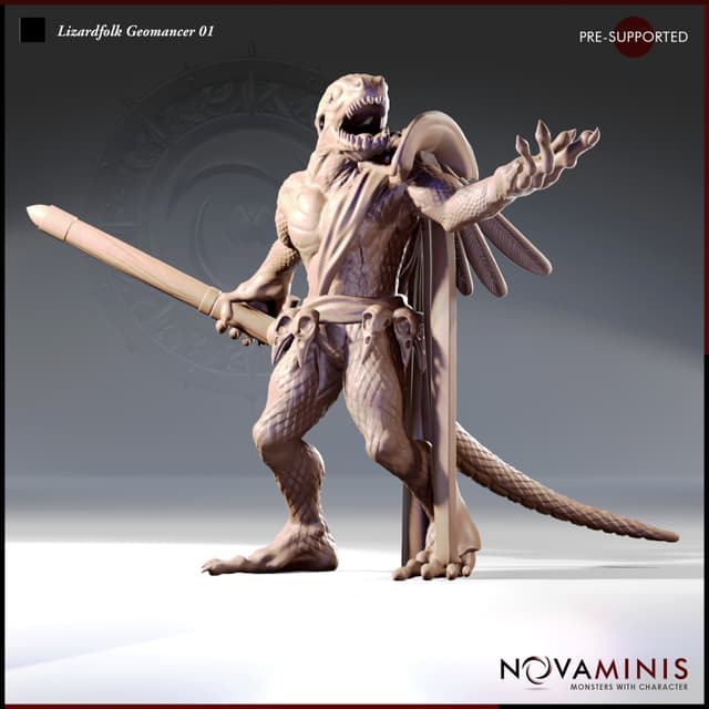 Lizardfolk Geomancer 01