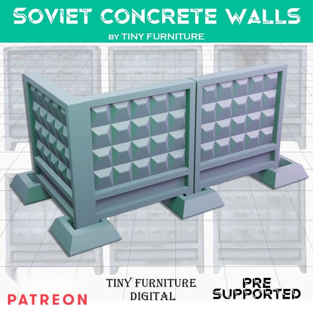 Soviet concrete fence PO-2