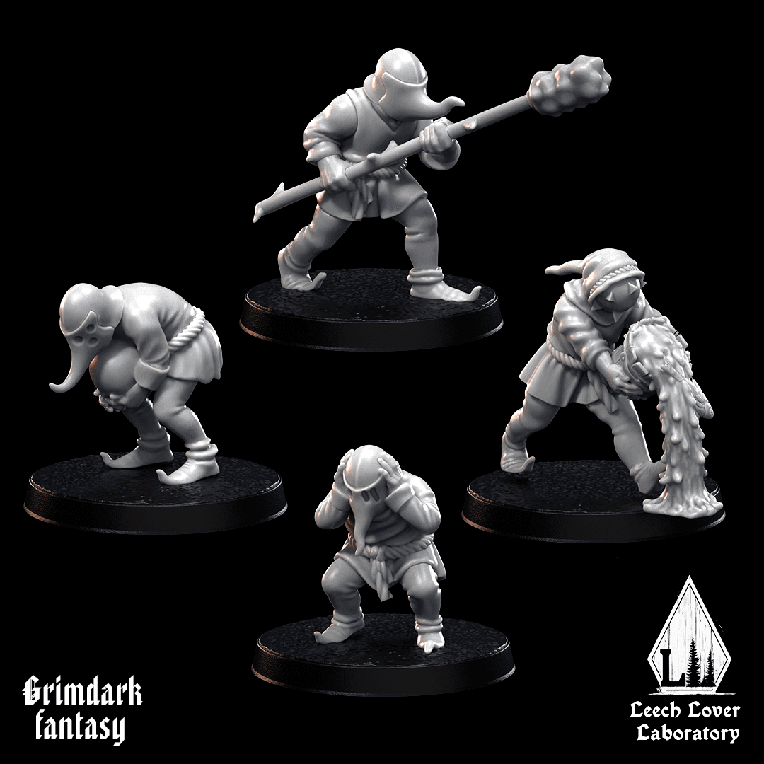 Artillery crew for miniature-agnostic grimdark wargames