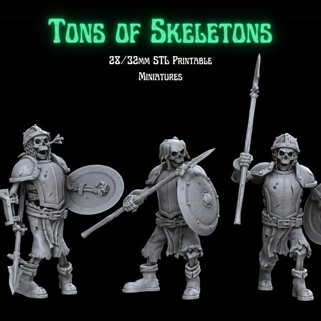 Tons of Skeletons: Heavy Equipped Skeletons