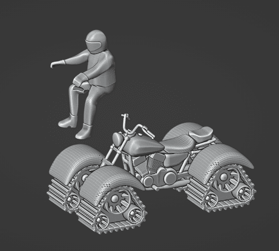 Gaslands Tracked Quad Vehicle