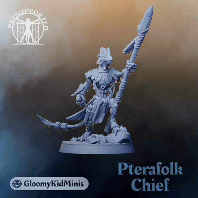 Wings over the Scorched Cliffs. Pterafolk Chief