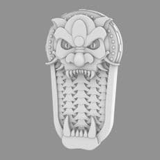 Cyber Samurai Oni Style Mega Shield