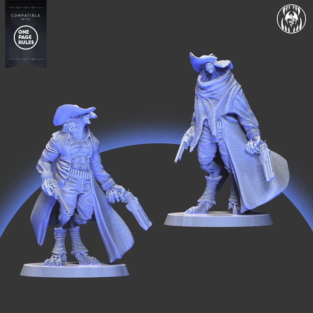 Gunsglinger werewolves (2 versions)