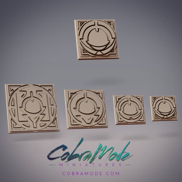 Nemesis Emblem Square Base Pack (4pcs)