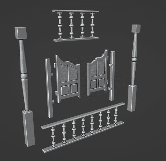 Wild West Saloon Greebles Set